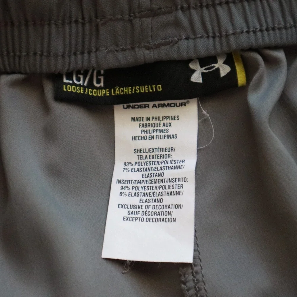 Under Armour Pants Mens Large‎ Loose Activewear Track Gym Training Athletic Gray